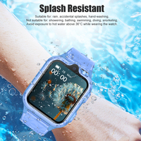Reloj Inteligente con Localizador GPS para Niños, Reloj Inteligente 4G para Niños con Tarjeta SIM, WIFI, GPS, LBS, Resistente al Agua