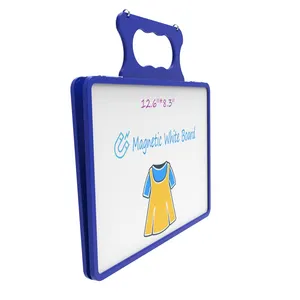 Unique A4 Double Sided Dry Erase Board Foldable Portable Small White Board 12x8" Desktop Magnetic Whiteboard With Stand For Kids
