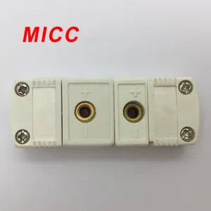 MICC Uso seguro Estabilidad blanca, intercambiabilidad U Tipo 2/F Conector Mini de termopar de múltiples especies