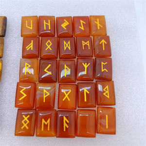 Ensemble de pierres runiques <span class=keywords><strong>en</strong></span> obsidienne noire naturelle Viking Lettre gravée Sorcellerie nordique Ensembles de cristaux de guérison pour la <span class=keywords><strong>divination</strong></span> - Product Image 6