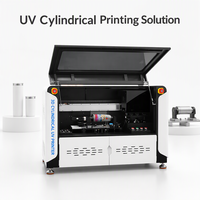 Mesin Cetak Rotary High-Speed UV Inkjet 3 Head Silinder Otomatis Penuh Pencetakan 360 Derajat Kondisi Baru Kaleng Aluminium