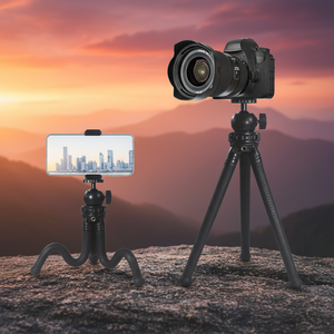 حامل ثلاثي القوائم صغير متعدد الوظائف مرن مع رأس كروي وحذاء بارد للهاتف SLR DSLR لكاميرا GoPro - Product Image 3