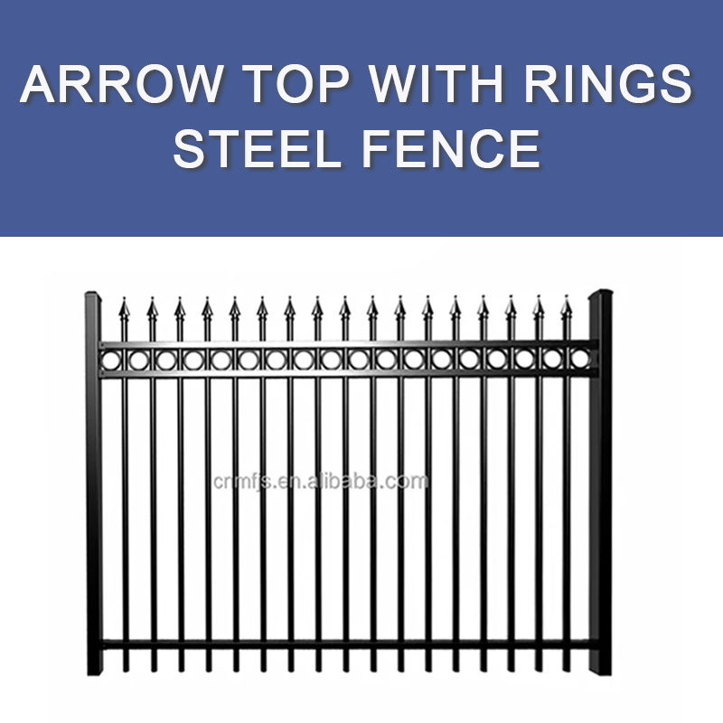 Valla de acero con punta de lanza