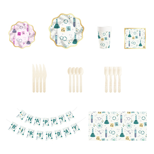 DAMAI - Decoraciones Personalizadas para Fiestas de Pequeños Científicos, Vajilla con Temática Científica, Artículos para Fiestas, Kit para Fiestas de Científicos Locos - Product Image 3
