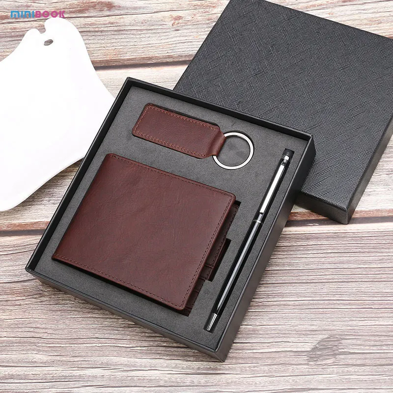 Minibook üreticileri hakiki deri cüzdan klip fabrika doğrudan satış küçük cüzdan
