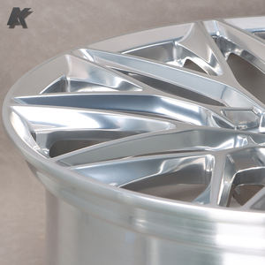 Wangu Custom 1 pieza pulido fino cromo cóncavo forjado rueda P200 P204 llantas de aleación de aluminio para Lamborghini Maserati bmw audi - Product Image 5