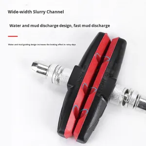 Plaquettes de frein de vélo en caoutchouc antidérapantes, insonorisées, durables, sans <span class=keywords><strong>amiante</strong></span>, avec entretoise à écrou hexagonal, kit d'accessoires pour freins V-Brake pour VTT et vélo de route - Product Image 6