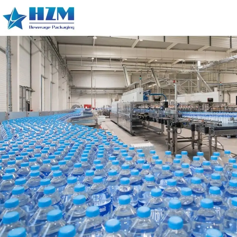 Su üretim hattı/tam otomatik şişe su doldurma tesisi tam set için makineler