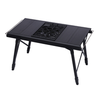 Table pliante légère pour l'extérieur, vente en gros d'usine, pour le camping, le barbecue, la randonnée, fabriquée avec un cadre en alliage d'aluminium durable