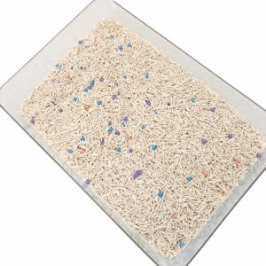 Litière pour chat OEM ODM de haute qualité en tofu et SAP de manioc, facile à nettoyer, agglomération rapide et forte, couleurs variées, absorption rapide - Product Image 6