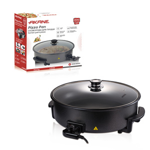 AKANE 1500W Sartén eléctrica para pizza con revestimiento antiadherente y gran capacidad para comidas familiares rápidas - Product Image 2