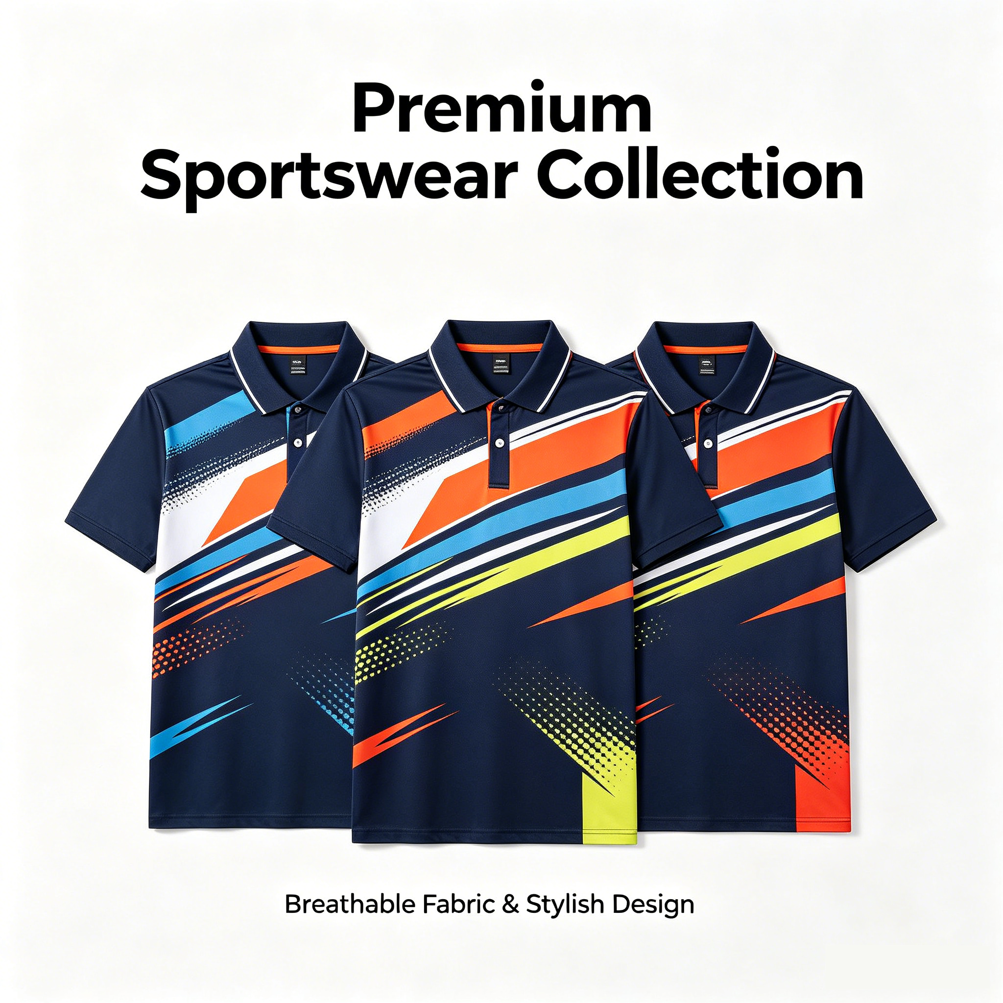 Navy Blue+Orange