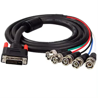 Prix usine OEM 3m DVI 24 + 1 connecteur 5 BNC adaptateur câble électrique Audio DVI câble haut-parleur voiture Applications combinaison