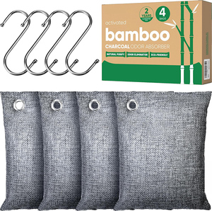 Borsa carbone attivo di bambù produttore OEM naturale purificatore d'aria fresca per auto basamento odore assorbitore per scarpe animali - Product Image 1