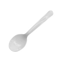 Cuillères à soupe jetables en plastique de haute qualité, pratiques et faciles à transporter pour la livraison de restauration rapide