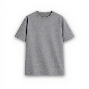 เสื้อยืดแขนสั้นผู้ชายสีดำลายไท-ได ผ้าถัก สวมใส่สบาย ความยาวปกติ ผ้าฝ้าย 100% แบบย้อมสีเรียบ ระบายอากาศได้ดี - Product Image 1