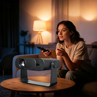 Projecteur de poche intelligent B12 Pico, électronique intelligente, prise en charge 4K, projecteur de cinéma maison pour chambre à coucher, cadeaux, Android WIFI, projecteur LCD.