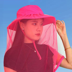 Dairui Chapeau d'extérieur unisexe avec bouton-Voile d'apiculture fixe et détachable pour la pêche, protection contre le <span class=keywords><strong>vent</strong></span> et le soleil en nylon anti-insectes pour une utilisation décontractée. - Product Image 5