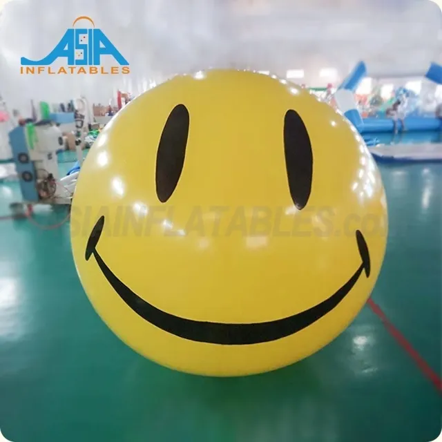 Hot sale inflatable smiley faces balloon custom sphere helium balloon