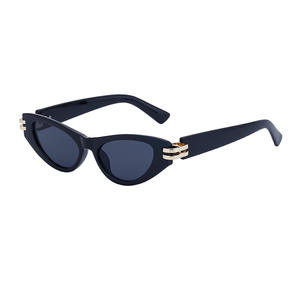 Lunettes de soleil œil-de-chat sur mesure pour femmes, monture noire, protection UV400, verres PC, style Instagram, petite monture, usage extérieur - Product Image 1