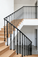 Balustres en alliage d'aluminium-magnésium de haute qualité, meneaux d'escalier en fer forgé pour villa
