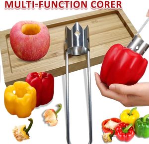 Éplucheur manuel en acier inoxydable pour fruits et légumes, extracteur de noyaux de pommes, séparateur de graines de poivrons, gadget de cuisine - Product Image 4