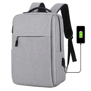 USB şarj ile 2023 naylon dizüstü sırt çantaları okul çantaları su geçirmez sırt çantaları erkekler okul çantaları Laptop sırt çantası