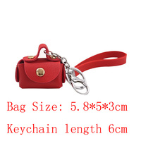 Luxe fait à la main en cuir Pu portefeuille porte-clés jolie fille femmes Mini porte-monnaie mode sac de rangement main corde sangle pochette porte-clés