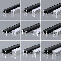 Plafond LED éclairage profilé en alliage d'aluminium boîtier d'extrusion série 6000 montage en surface profilé de lumière de bande de LED flexion