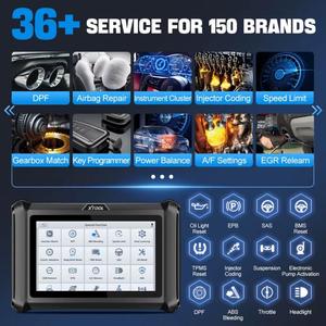 XTOOL D7S Scanner de diagnostic automobile universel OBD2, programmation de clés, immobilisateur, alimenté par batterie 12V, garantie 1 an - Product Image 6