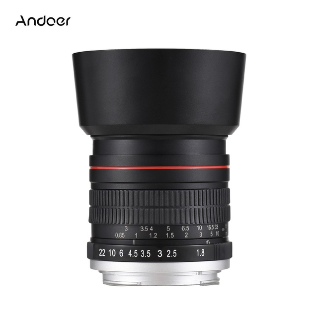 85mm Fixed Focus Camera Lens F1.8 Large Aperture Manual Focus with EF Mount 7 Groups 10 Elements Compatible