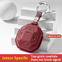Étui/Housse de protection haut de gamme pour clé de voiture compatible avec Jetour Traveller et Chery Shanhai T1/T2 (modèles 2022-2024) – Protection pour clé télécommande