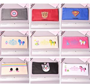 Cosmetic <b>Bag</b> Zip Pouch Canvas Letter Pattern Make up Zipper Pencil Pouches - Product Image 6