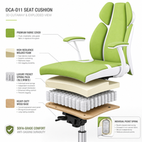 Fabricant de chaises de bureau en tissu OEM en gros, chaise à dossier haut avec appui-tête pour projets de bureaux en vrac