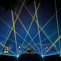 Projecteur DMX extérieur étanche IP65 50W ILDA RGB Laser pour hôtel, bâtiment, monument