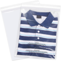 Sac plastique transparent auto-adhésif Cellophane PE BOPP Poly Packaging T-shirt logo Opp Sacs pour vêtements