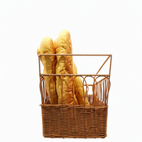 Panier à Baguettes Français Écologique en Rotin PP, Fait Main, Design Moderne, Qualité Alimentaire, Étanche, pour Vente en Gros