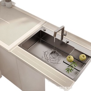 Diatomaceous Earth Sink Drain Mat Minimalist Lines Quick Dry Non Slip <b>Kitchen</b> Faucet Accessory - Product Image 1