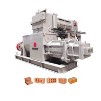 Extrudeuse sous vide entièrement automatique petite machine de fabrication de briques d'argile de terre de boue Machine de bloc de pompe Chine longue durée de vie 21000