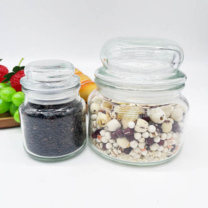 Chất lượng cao bán buôn 120-650 ml lọ thủy tinh trong suốt với nắp thủy tinh, container lưu trữ tuyệt vời - Product Image 1