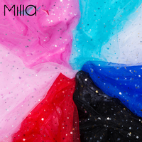 Étoile brillante Maille Tissu de Tulle Robe De Mariée Vêtements Matériel De Décoration BRICOLAGE