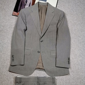 Traje Formal <span class=keywords><strong>de</strong></span> Negocios para <span class=keywords><strong>Hombre</strong></span>, 2 Piezas, Blazer y Pantalones, Color Gris, Personalizado en Poliéster, para Oficina o Boda, Gran Venta 2026 - Product Image 2