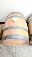 Vente en gros de tonneaux en bois de vin de 30 litres à 50 litres | Tonneau en bois de chêne naturel pour le stockage du rhum/whisky