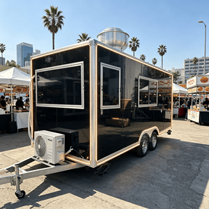 Fast Truck Mobile Food Fully Equipped Kitchen Commercial Restaurant <b>Bbq</b> Smoker Trailer - Product Image 4
