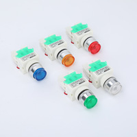 Interruptor de Botón Pulsador Directo de Fábrica Serie LAY7 con Perilla Plana LAY7-11D con Luz y Función de Auto-reinicio