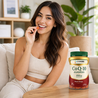 Gummies CoQ10 200mg par Portion Saveur Pêche Mangue 60 Unités Complément Alimentaire Formule Personnalisée Marque Blanche Vente en Gros