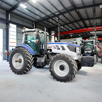 Tracteur compact 4x4 le plus vendu, mini-tracteur agricole à 4 roues motrices avec pompe et boîte de vitesses, accessoires complets inclus