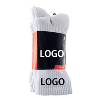 Chaussettes de marque en coton pour hommes, décontractées, en tricot jacquard, avec lettres, en gros, pour les sportifs