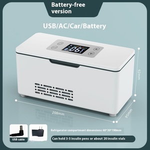 Portable Insulin Cooler Dual-Use <b>USB</b> <b>Plug</b>-In Rechargeable Car Medicine Incubation Box Battery-Powered for Household Travel - Product Image 6