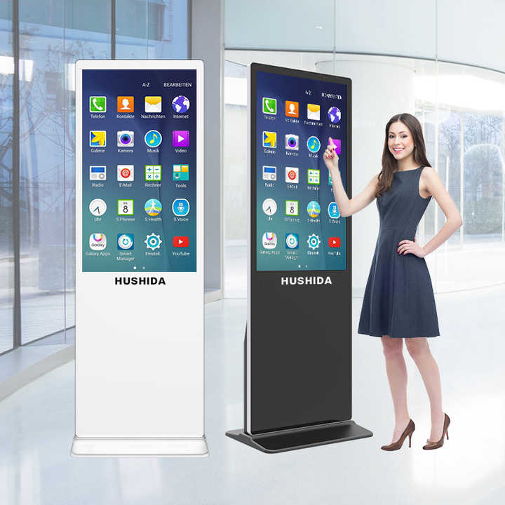 HUSHIDA 43 50 55 65 Inch Smart Interactive Touch Screen Monitor Kiosk ...